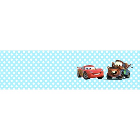 Bigliettino Nascita Cars Celeste