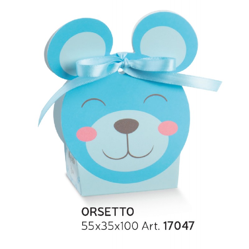 Scatola Orsetto Celeste