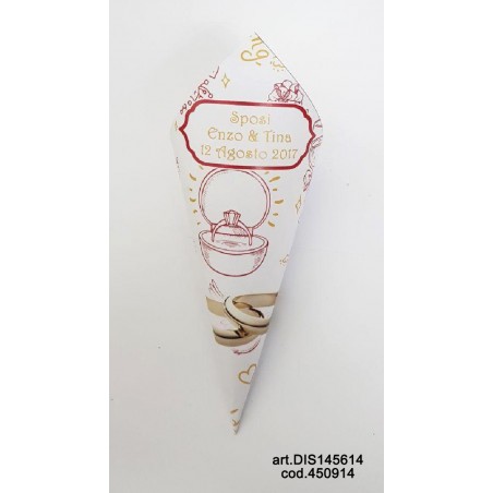 Cono Matrimonio Shabby Rosso Cono Matrimonio Shabby Rosso