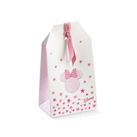 Scatolina Nascita Bimba Busta Disney Minnie Stars Rosa