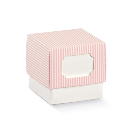 Scatolina Nascita Bimba Florentina Millerighe Rosa