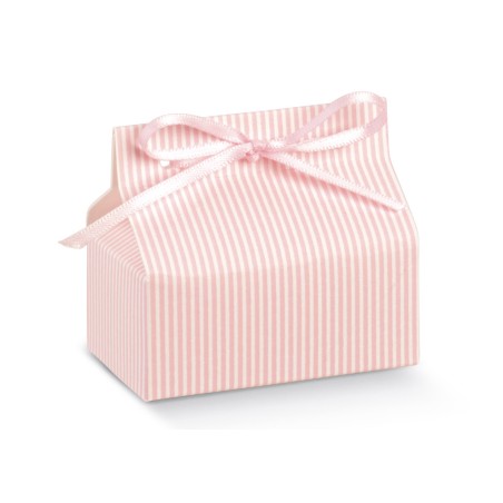 Scatolina Nascita Bimba Chic Florentina Millerighe Rosa