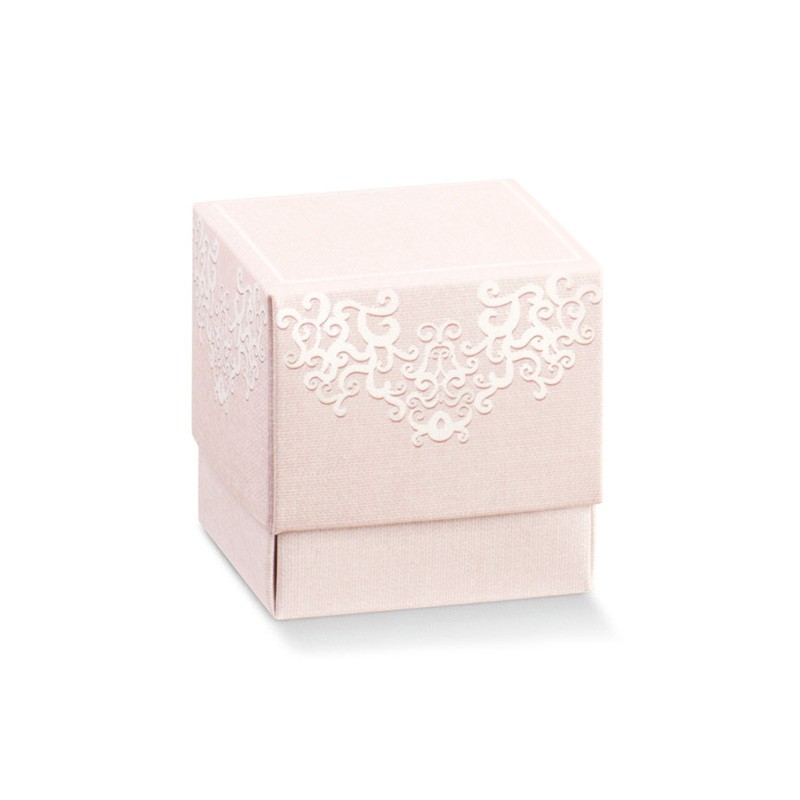 Scatolina Nascita Bimba Florentina Chantilly Rosa