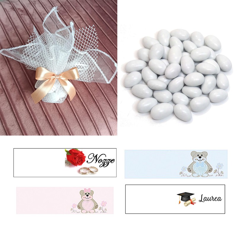 Confezione con Portaconfetti e Confetti
