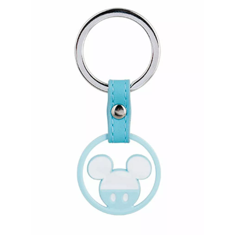 Portachiavi Logo Topolino Disney Celeste