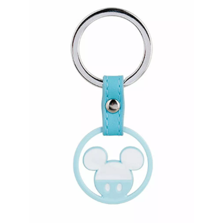 Portachiavi Logo Topolino Disney Celeste