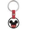 Portachiavi Logo Topolino Disney Nero e Rosso