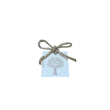 Tag legno Albero della vita Quadrato