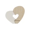 Cuore in Legno e Porcellana